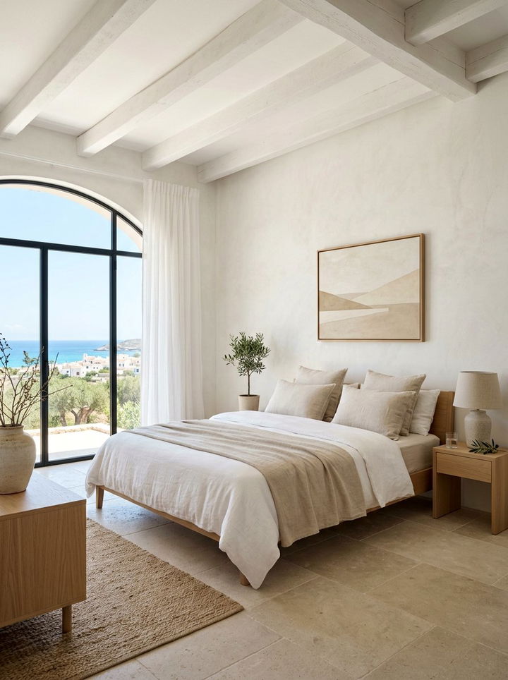 Modern Mediterranean Minimalist - 30 Mediterranean bedroom ideas