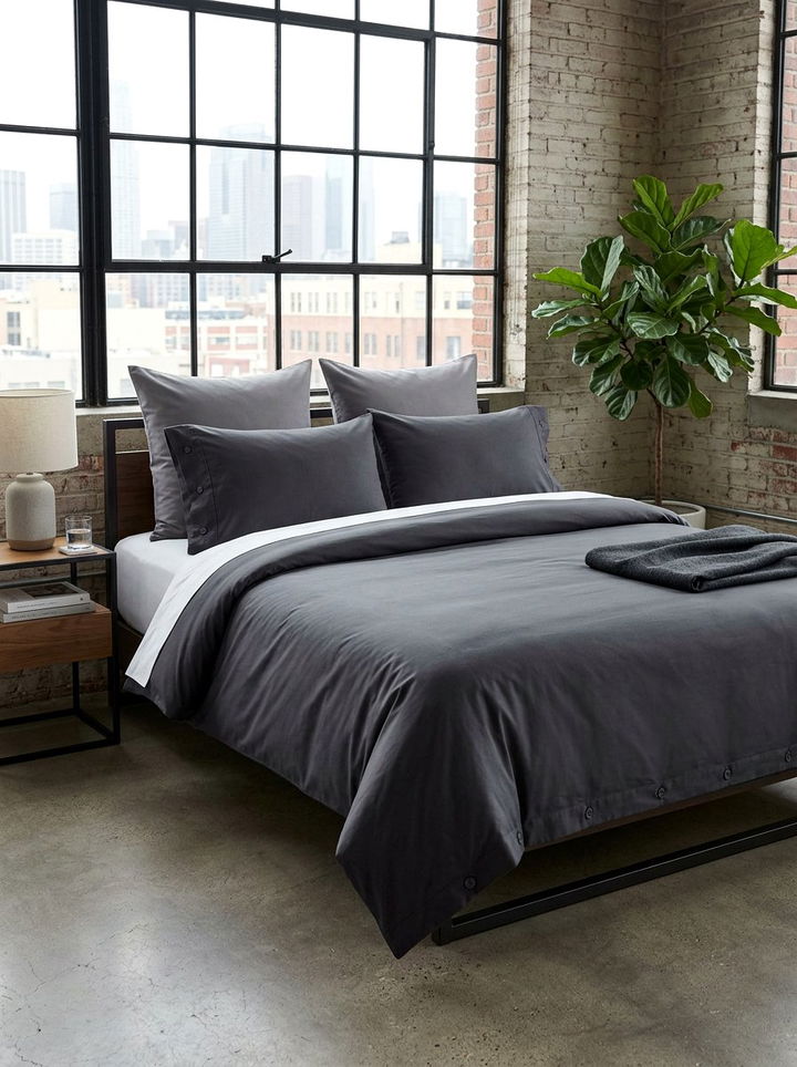 Modern Minimalist Bedding - 30 bedroom layered bedding ideas