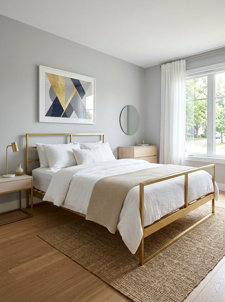 Modern Minimalist Brass Bed - 30 bedroom brass beds