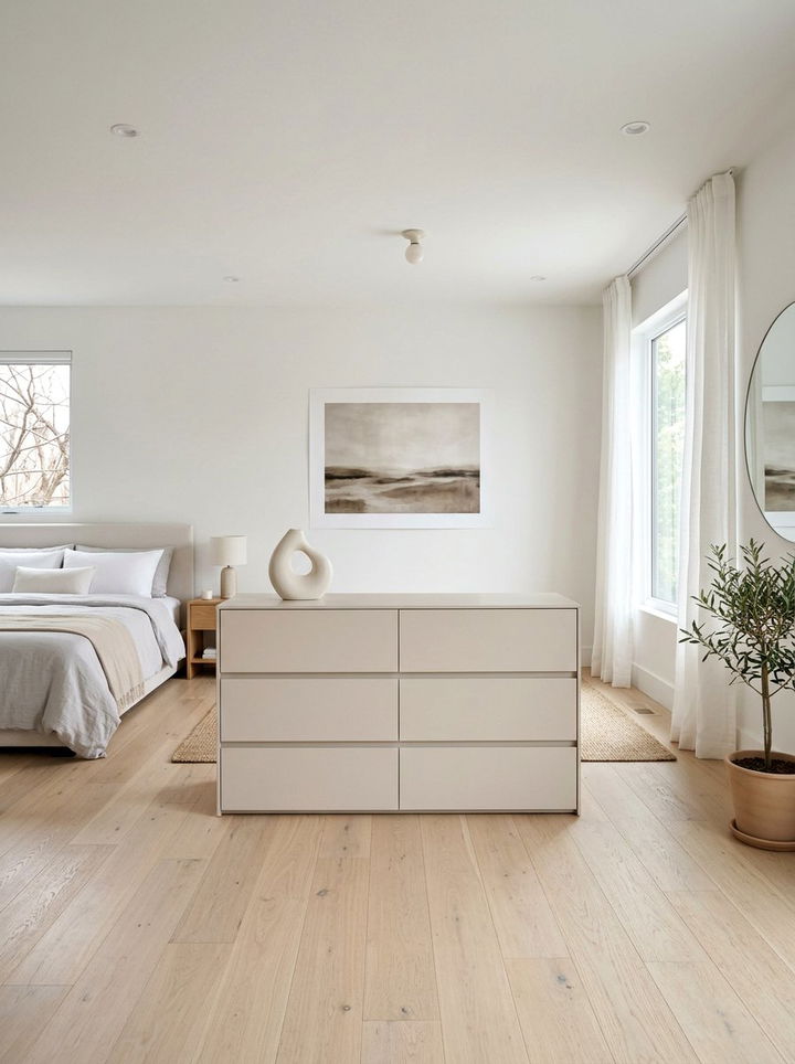 Modern Minimalist Double Dresser - 30 bedroom wide dressers