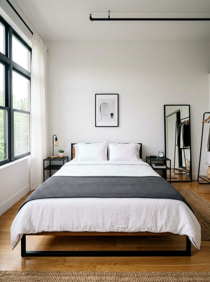 Modern Minimalist Knit Bedroom - 30 knitted bedroom ideas