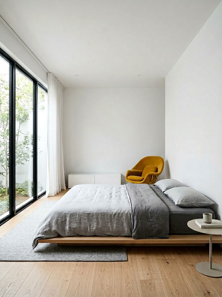 Modern Minimalist Mustard Yellow Bedroom - 30 mustard yellow bedroom ideas