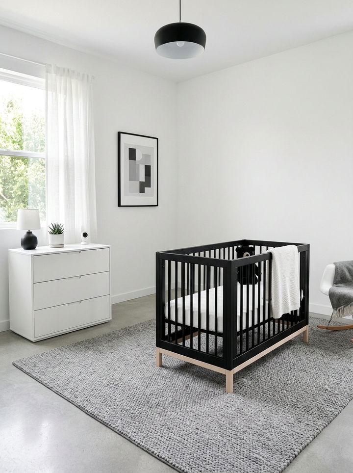 Modern Minimalist Nursery - 30 infant bedroom ideas