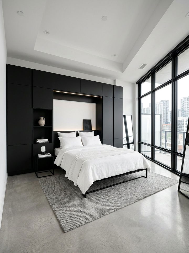 Modern Minimalist Wall Bed - 30 bedroom fold down bed ideas