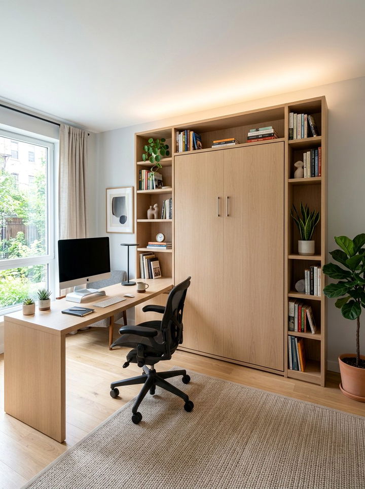 Modern Murphy Bed Home Office - 30 bedroom murphy beds