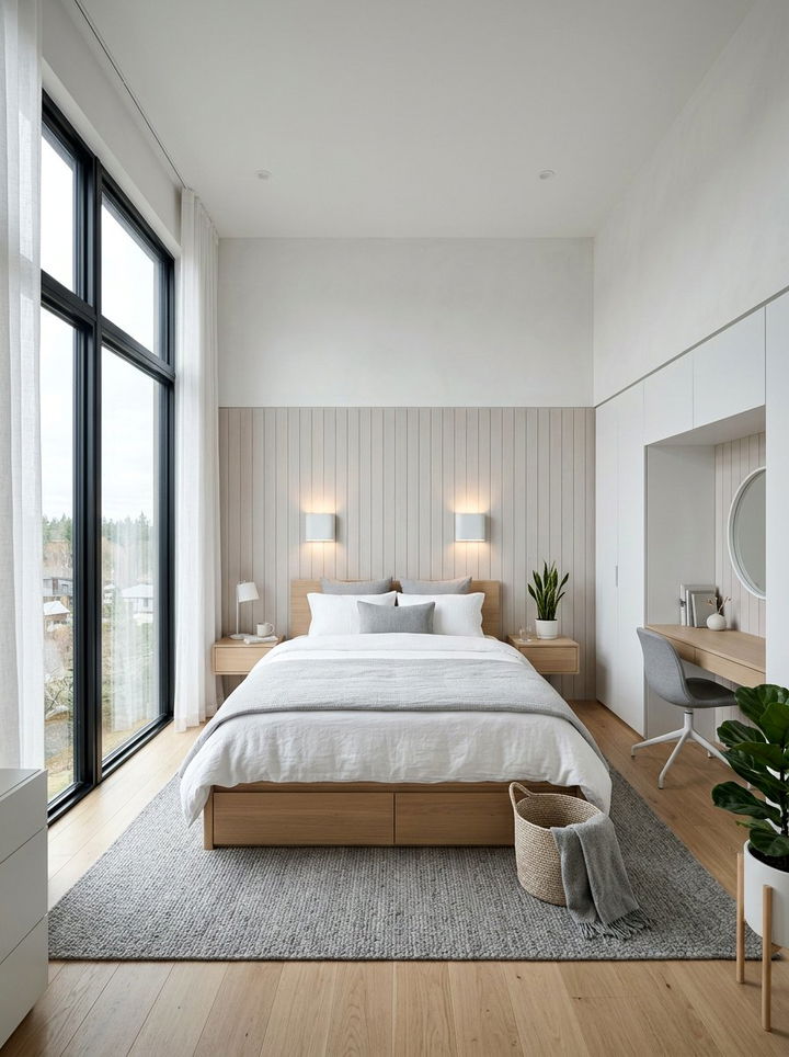Modern Nordic Bedroom - 30 scandinavian white bedroom ideas
