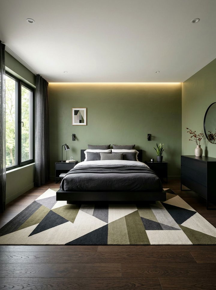 Modern Olive Green Bedroom - 30 olive green bedroom ideas
