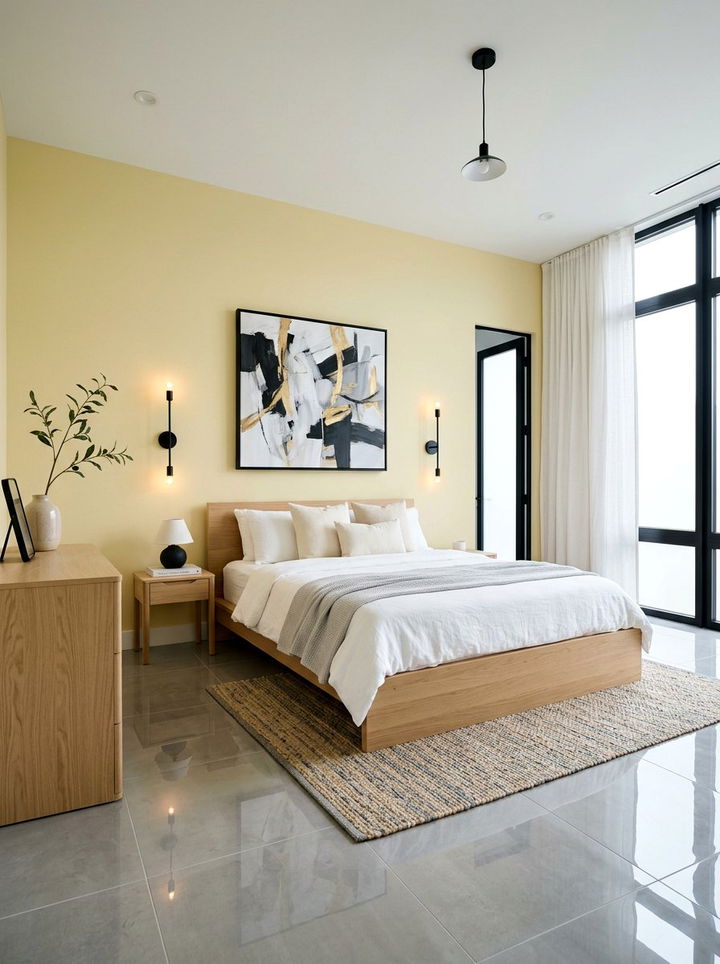 Modern Pale Yellow Bedroom - 30 pale yellow bedroom ideas