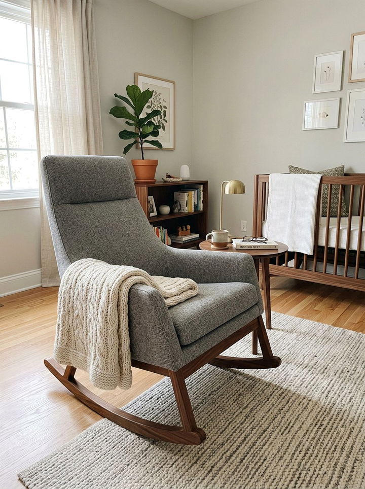 Modern Rocking Chair - 30 bedroom chairs