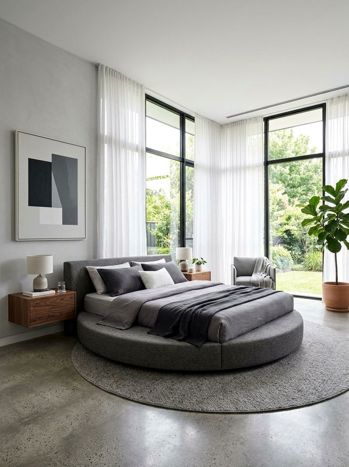 Modern Round Bed - 30 bedroom round beds