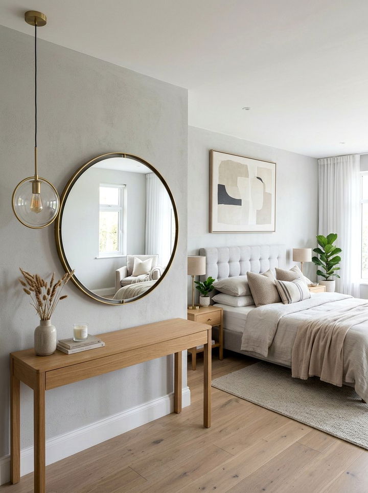 Modern Round Wall Mirror - 30 bedroom mirrors