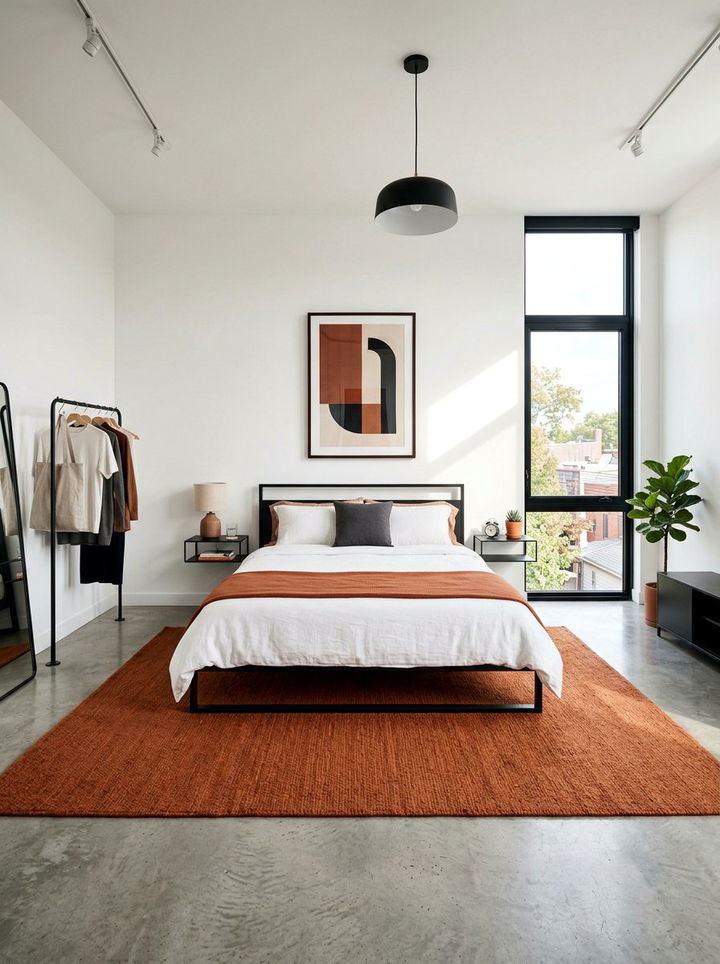 Modern Rust Bedroom - 30 rust bedroom ideas