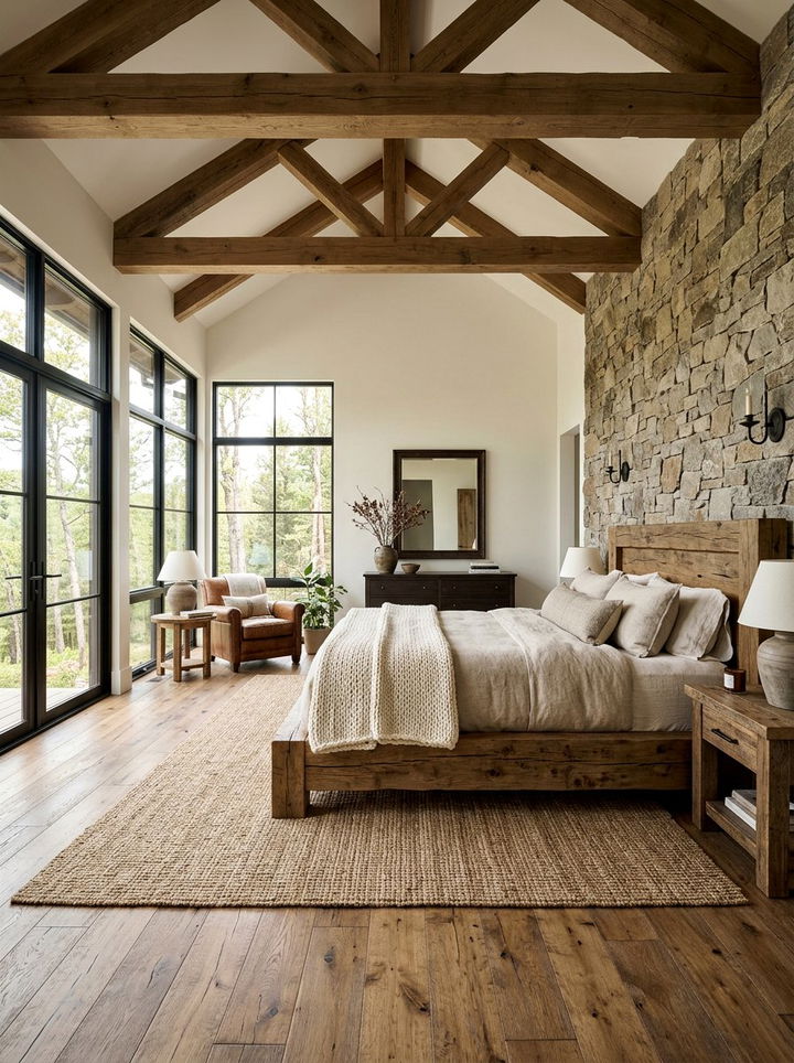 Modern Rustic Master Bedroom - 30 spacious bedroom ideas