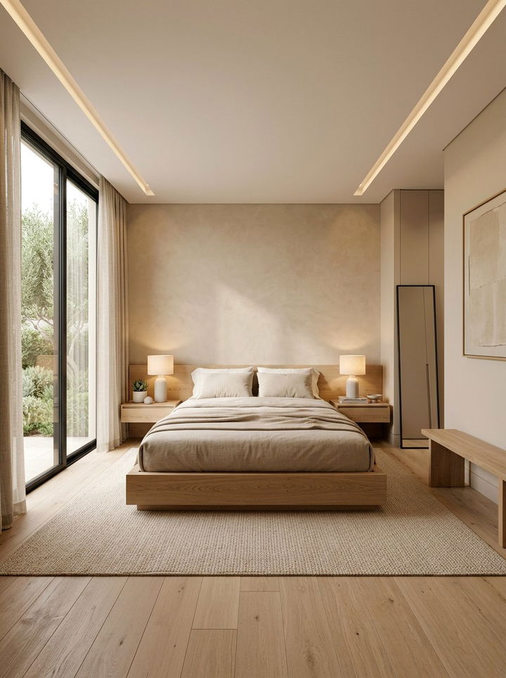Modern Sand Bedroom - 30 sand colored bedroom ideas