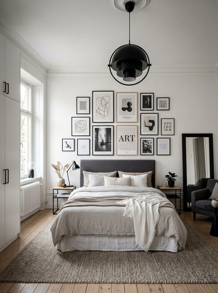 Modern Stockholm Apartment - 30 Swedish bedroom ideas