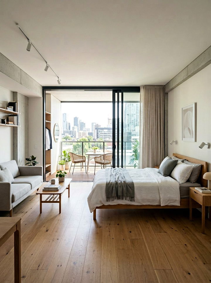 Modern Studio Bedroom Patio Door - 30 bedroom with patio doors