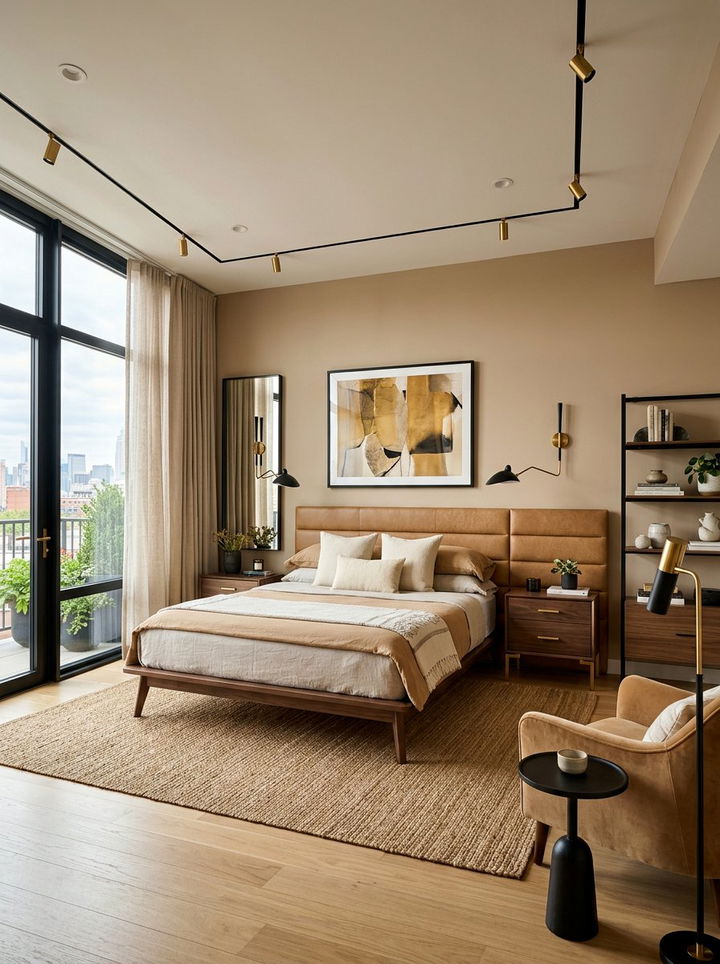 Modern Tan Bedroom - 30 tan bedroom ideas