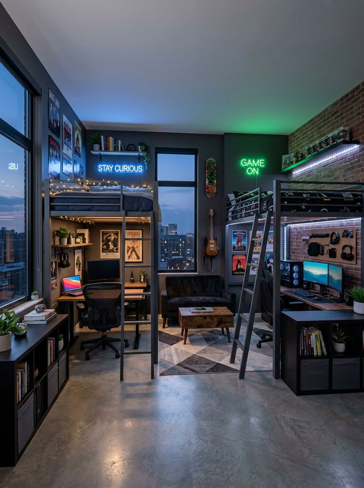 Modern Teen Shared Room - 30 multi-kid bedroom ideas