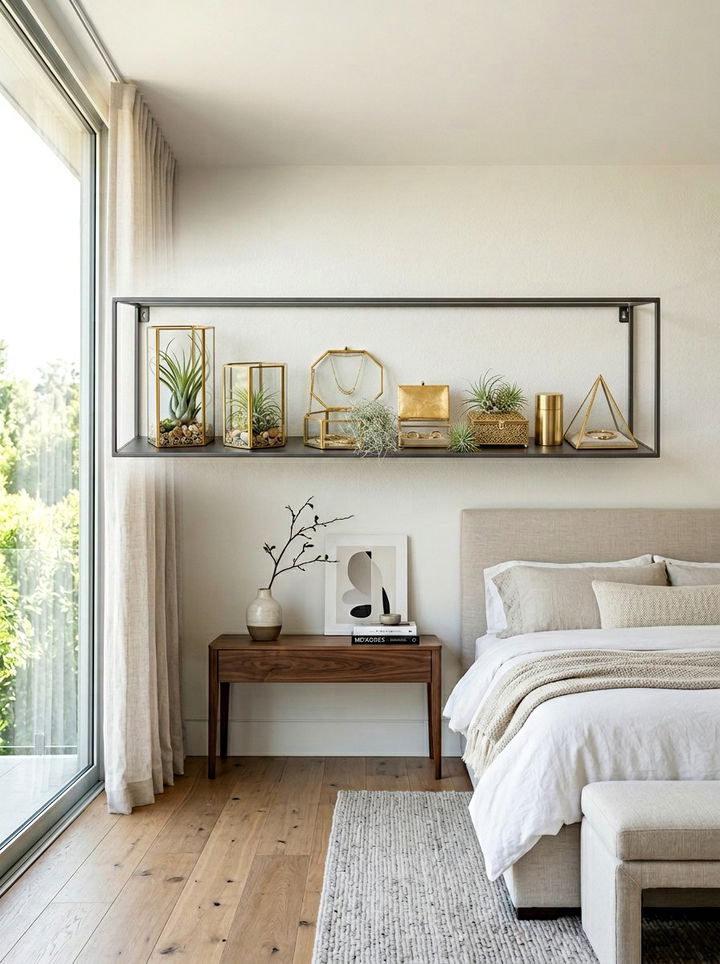 Modern Thin Metal Shelf - 30 bedroom ledge shelves