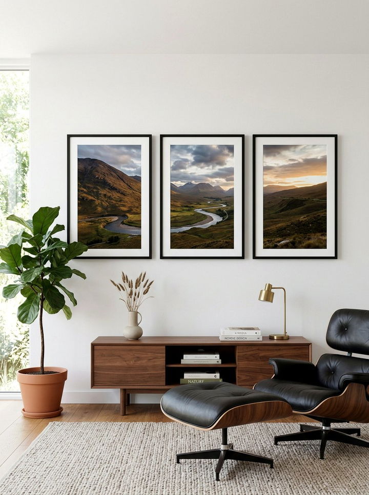 Modern Triptych Frames - 30 bedroom picture frames