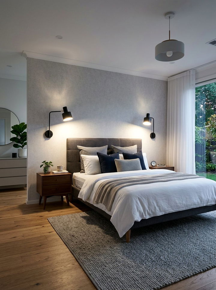 Modern Wall Sconce - 30 one day bedroom ideas