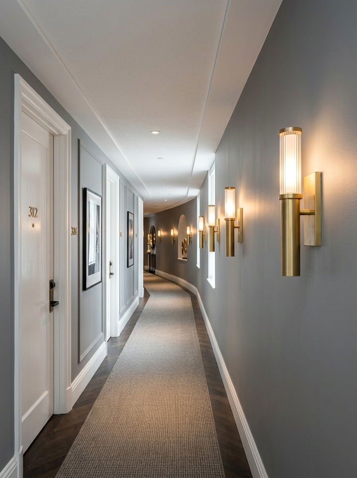 Modern Wall Sconces - 30 bedroom hallway ideas