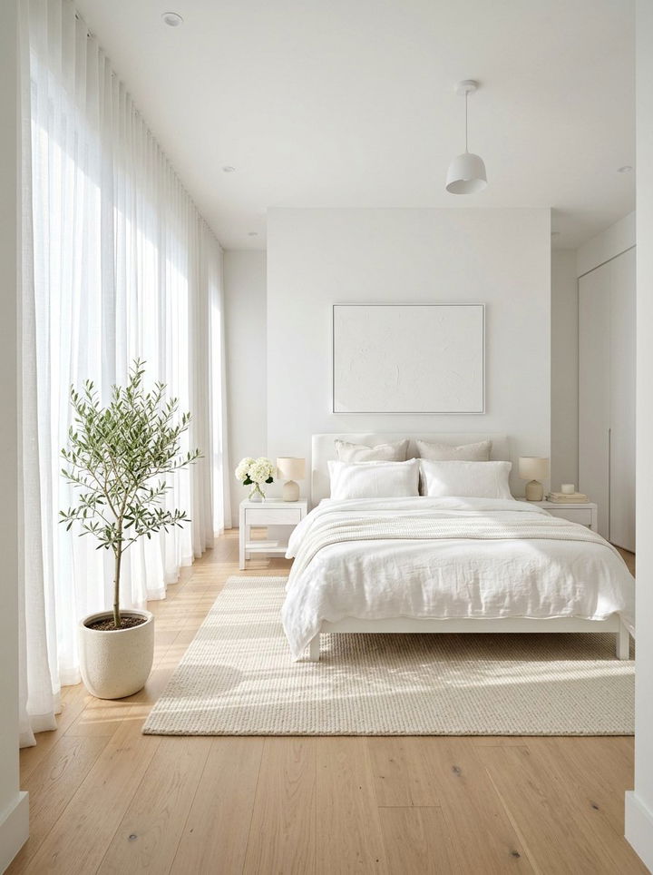 Modern White Bedroom - 30 cool neutral bedroom ideas