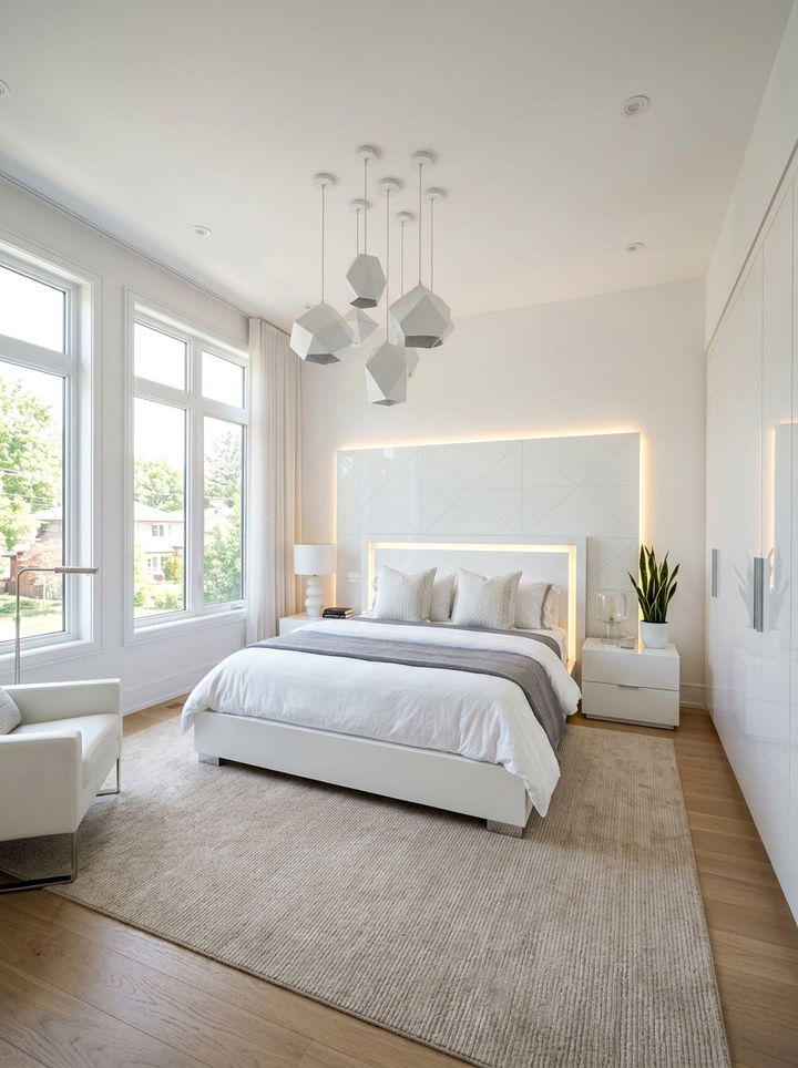 Modern White Bedroom - 30 snow white bedroom ideas