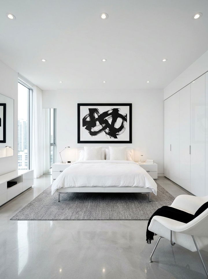 Modern White Bedroom - 30 white bedroom decor ideas