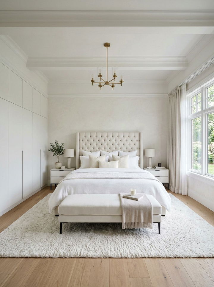 Modern White Master Bedroom - 30 contemporary white bedroom ideas