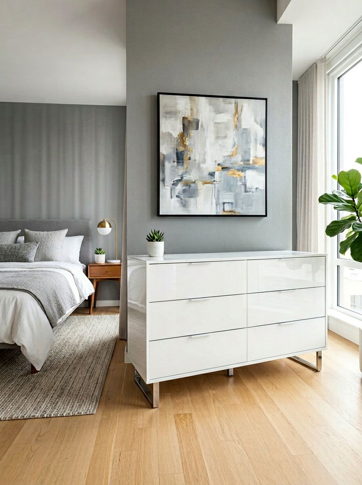 Modern White Storage Chest - 30 bedroom storage chests