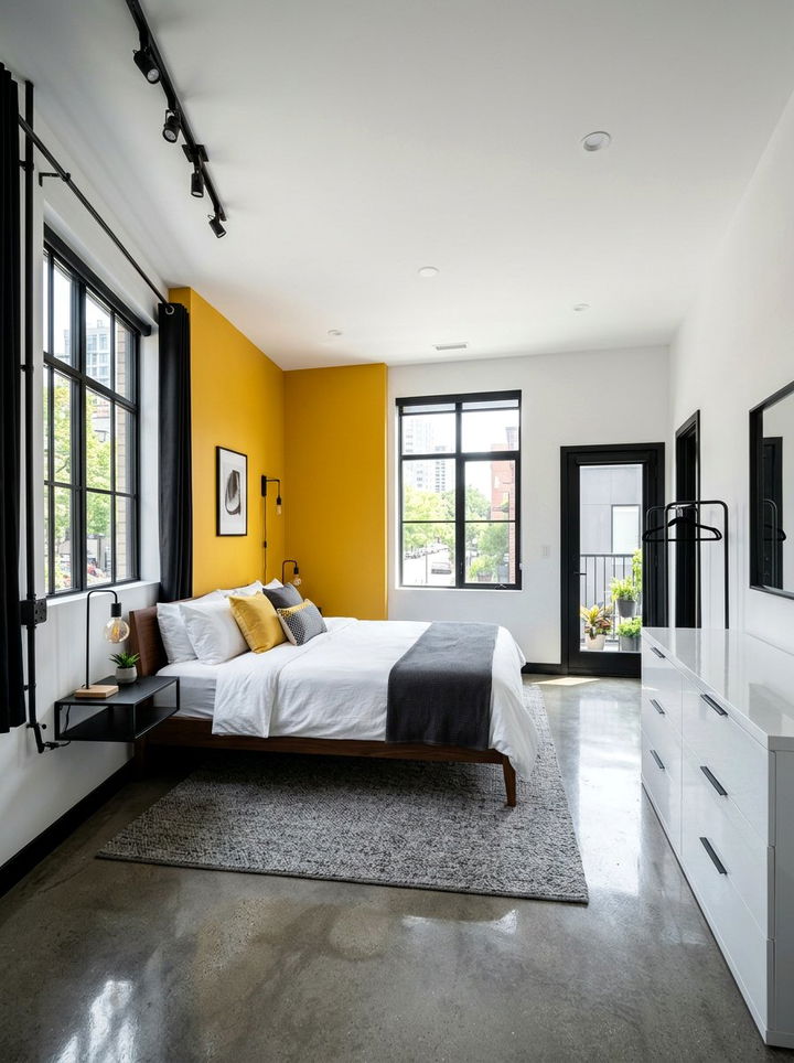 Modern Yellow Bedroom - 30 yellow bedroom ideas