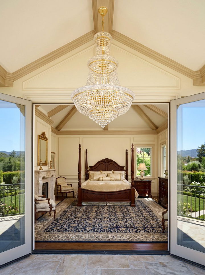 Modern bedroom chandelier - 30 bedroom dimmer lights ideas