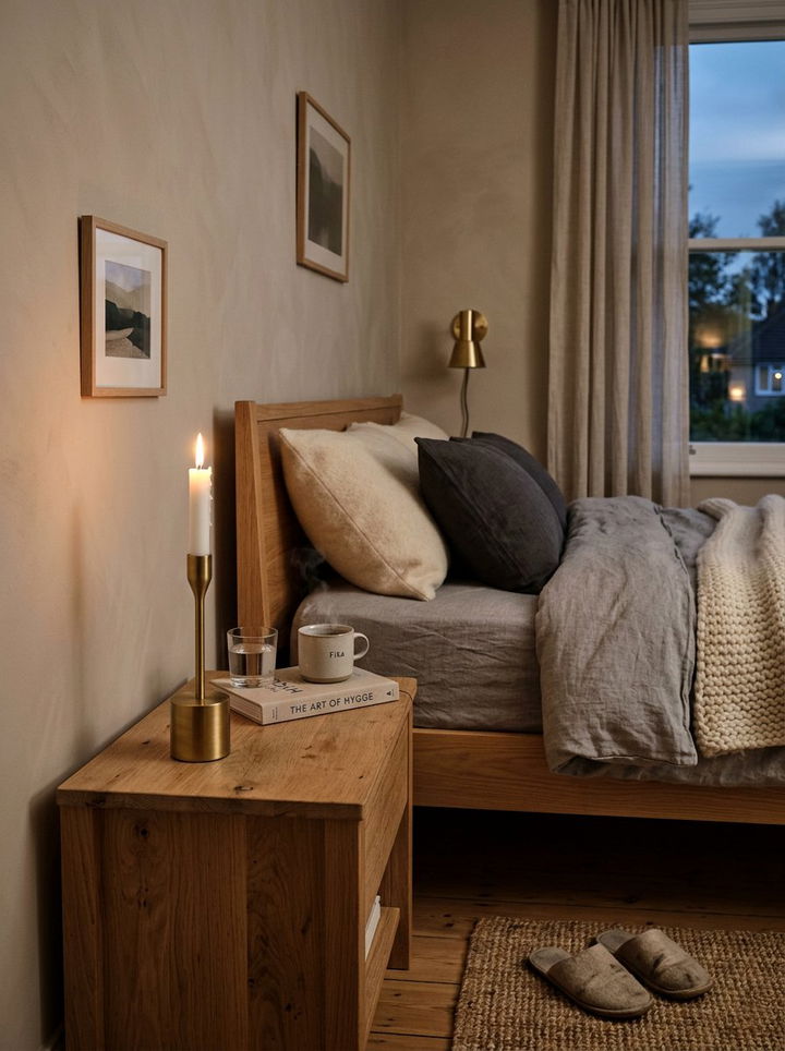 Modern candle holder - 30 Danish bedroom ideas