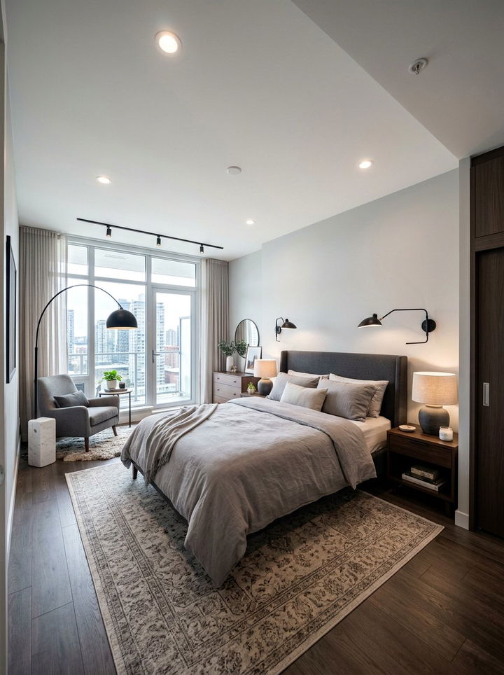 Modern condo bedroom lighting - 30 condo bedroom ideas