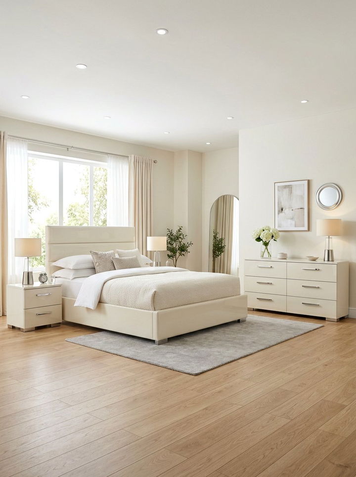 Modern cream bedroom furniture - 30 cream bedroom decor ideas