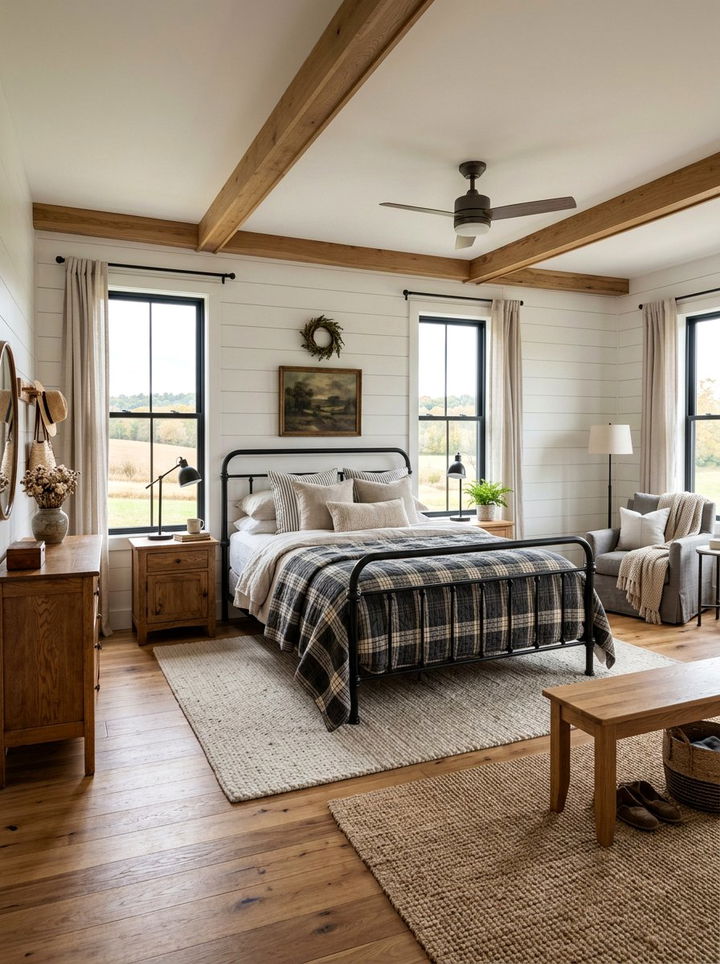 Modern farmhouse bedroom - 30 serene bedroom ideas