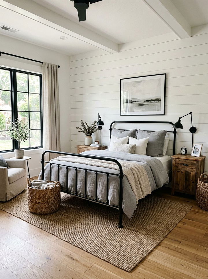 Modern farmhouse bedroom - 30 bedroom upgrade ideas