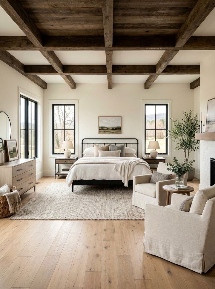 Modern farmhouse master suite - 30 Southern bedroom ideas