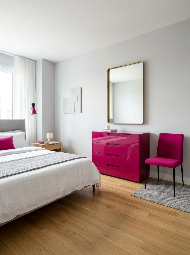 Modern fuchsia furniture - 30 fuchsia bedroom ideas