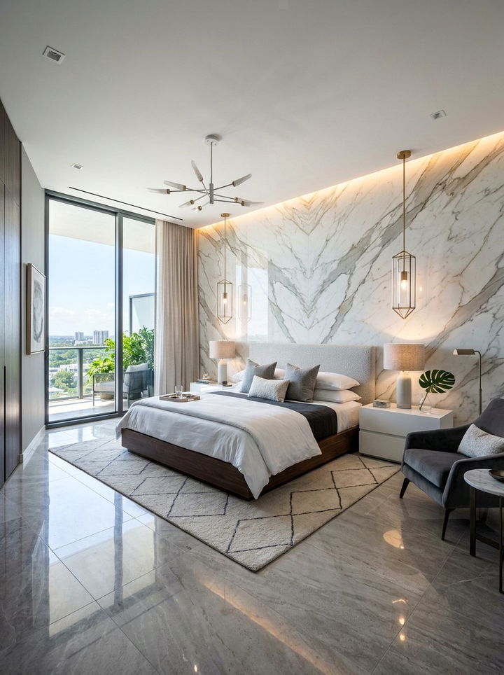 Modern luxury bedroom marble - 30 high end bedroom ideas