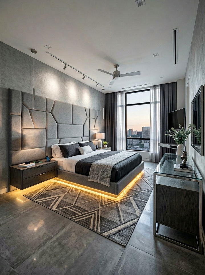 Modern stone gray bedroom - 30 stone gray bedroom ideas