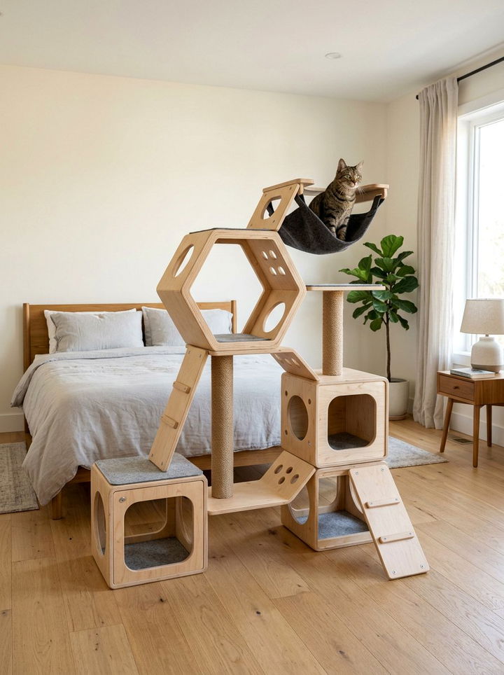 Modular Cat Tree - 30 cat tree bedroom ideas