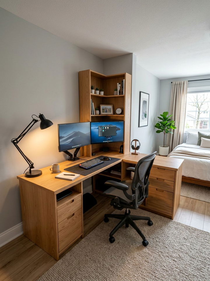 Modular Corner Desk - 30 bedroom modular furniture ideas