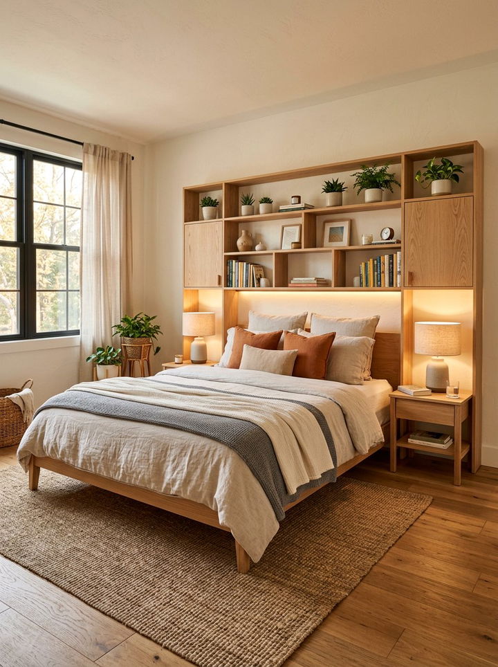 Modular Headboard With Shelving - 30 bedroom modular furniture ideas