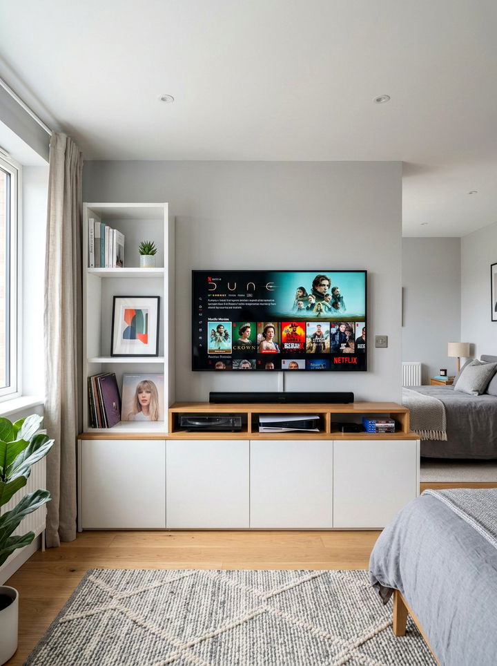 Modular Media Console - 30 bedroom stackable furniture ideas