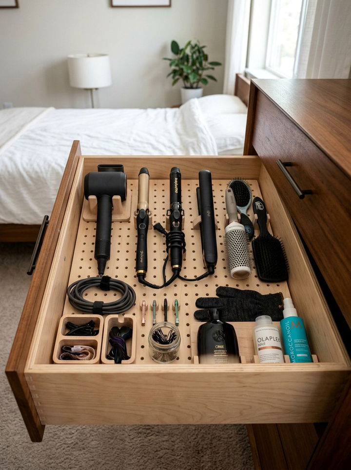 Modular Pegboard Inserts - 30 bedroom drawer organizers