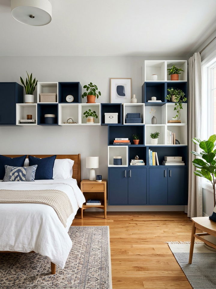 30 Clever Bedroom Wall Storage Ideas to Save More Space