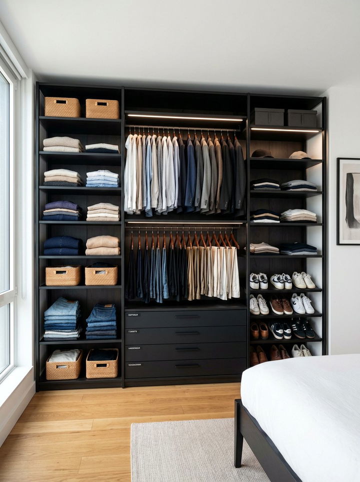 Modular Wardrobe System - 30 bedroom adjustable furniture ideas