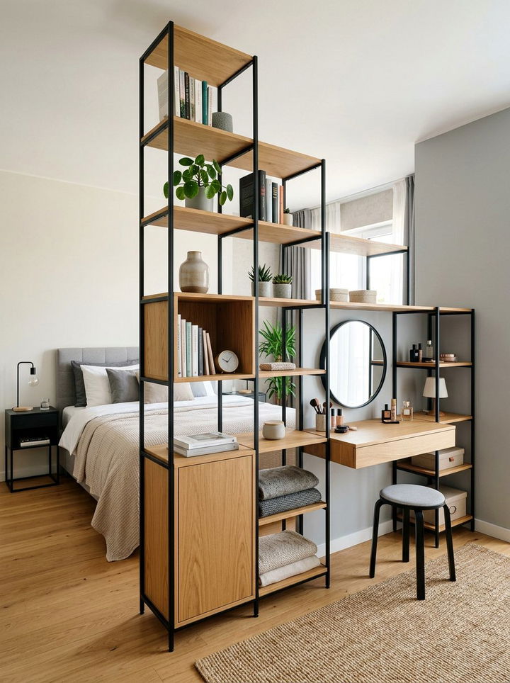 Modular shelving system - 30 bedroom shelf dividers